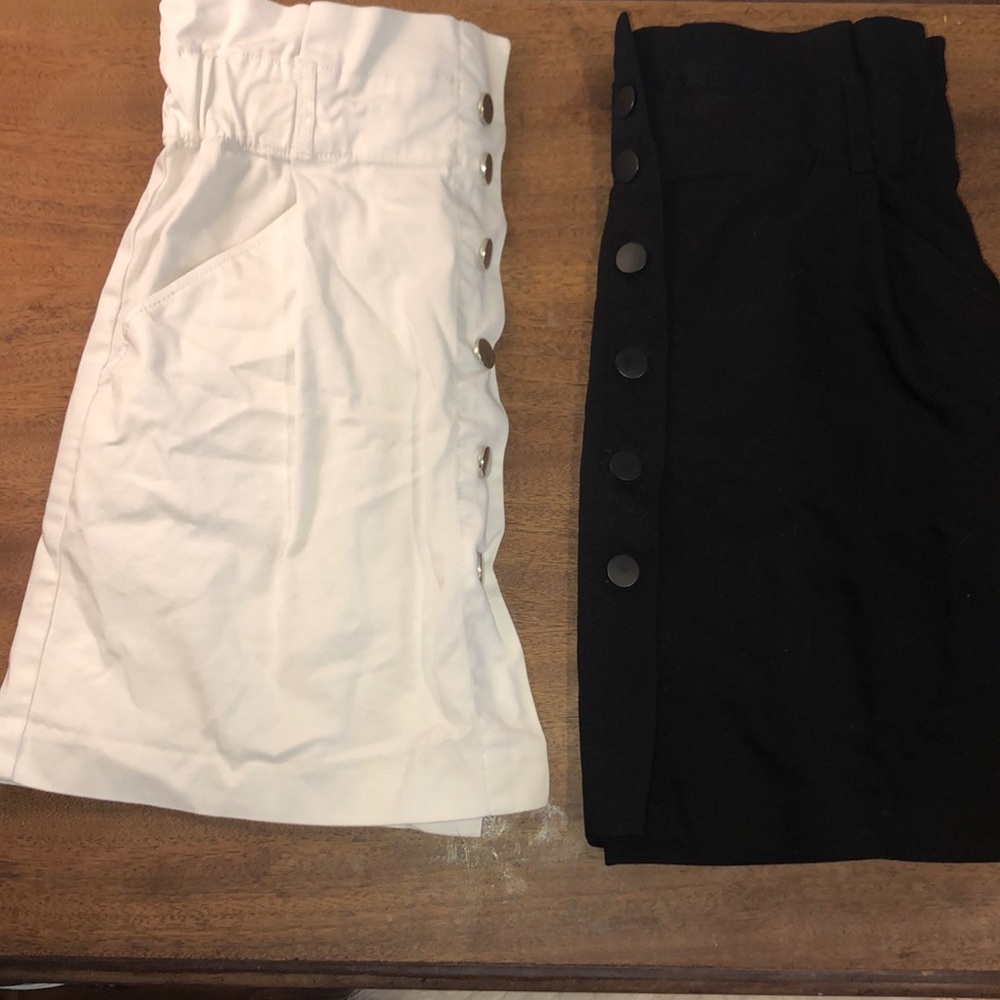 Black and white skirt duo